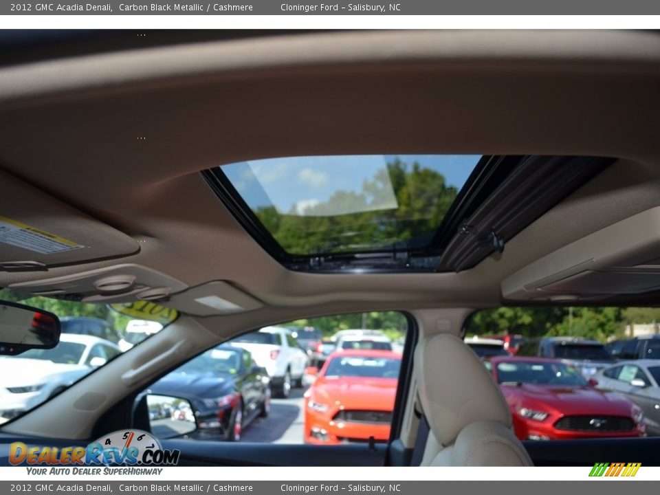 2012 GMC Acadia Denali Carbon Black Metallic / Cashmere Photo #11