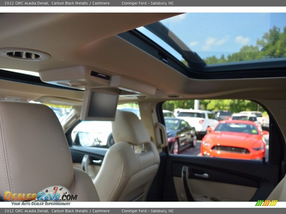 2012 GMC Acadia Denali Carbon Black Metallic / Cashmere Photo #13
