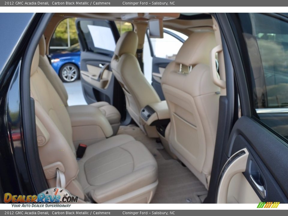 2012 GMC Acadia Denali Carbon Black Metallic / Cashmere Photo #17