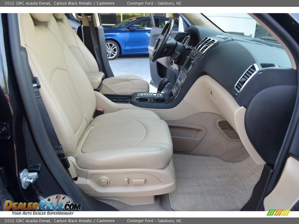 2012 GMC Acadia Denali Carbon Black Metallic / Cashmere Photo #19