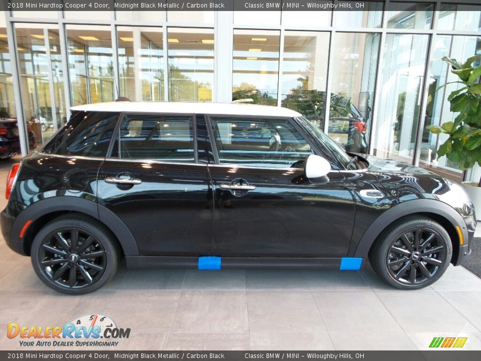 2018 Mini Hardtop Cooper 4 Door Midnight Black Metallic / Carbon Black Photo #1