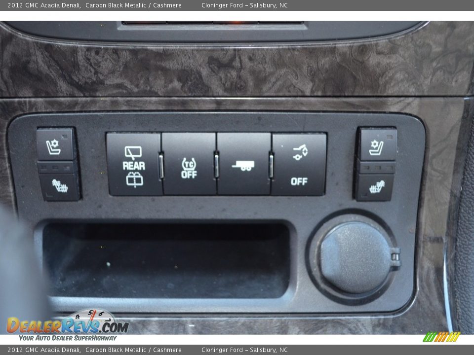 2012 GMC Acadia Denali Carbon Black Metallic / Cashmere Photo #24