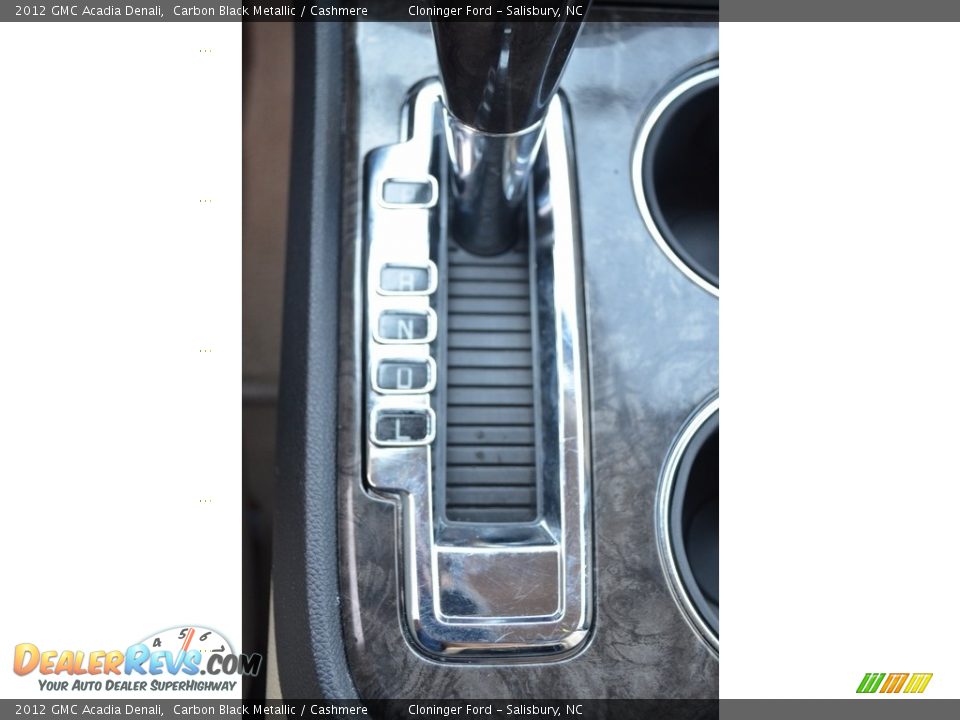 2012 GMC Acadia Denali Carbon Black Metallic / Cashmere Photo #25