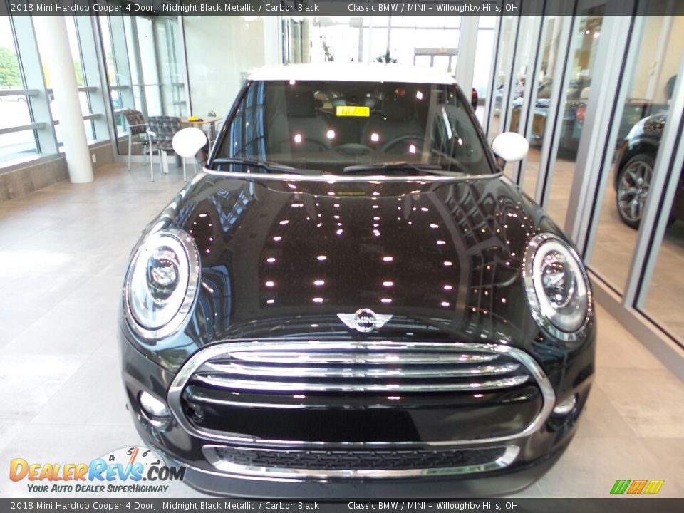 2018 Mini Hardtop Cooper 4 Door Midnight Black Metallic / Carbon Black Photo #3