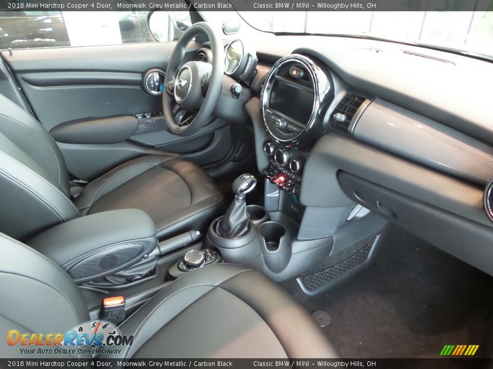 2018 Mini Hardtop Cooper 4 Door Moonwalk Grey Metallic / Carbon Black Photo #4