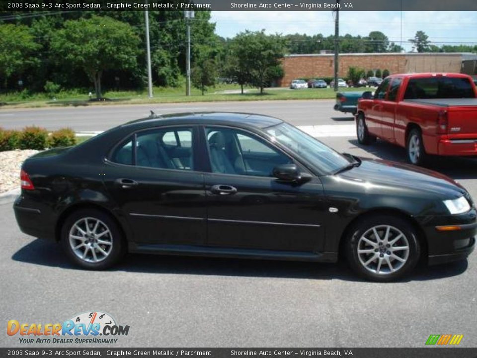 2003 Saab 9-3 Arc Sport Sedan Graphite Green Metallic / Parchment Photo #6