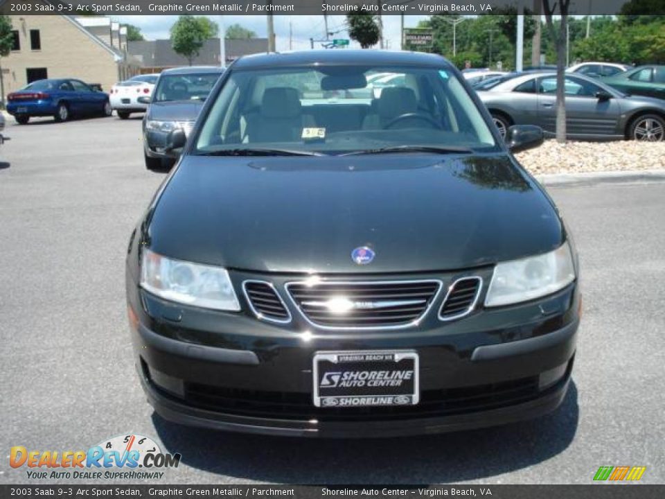 2003 Saab 9-3 Arc Sport Sedan Graphite Green Metallic / Parchment Photo #8