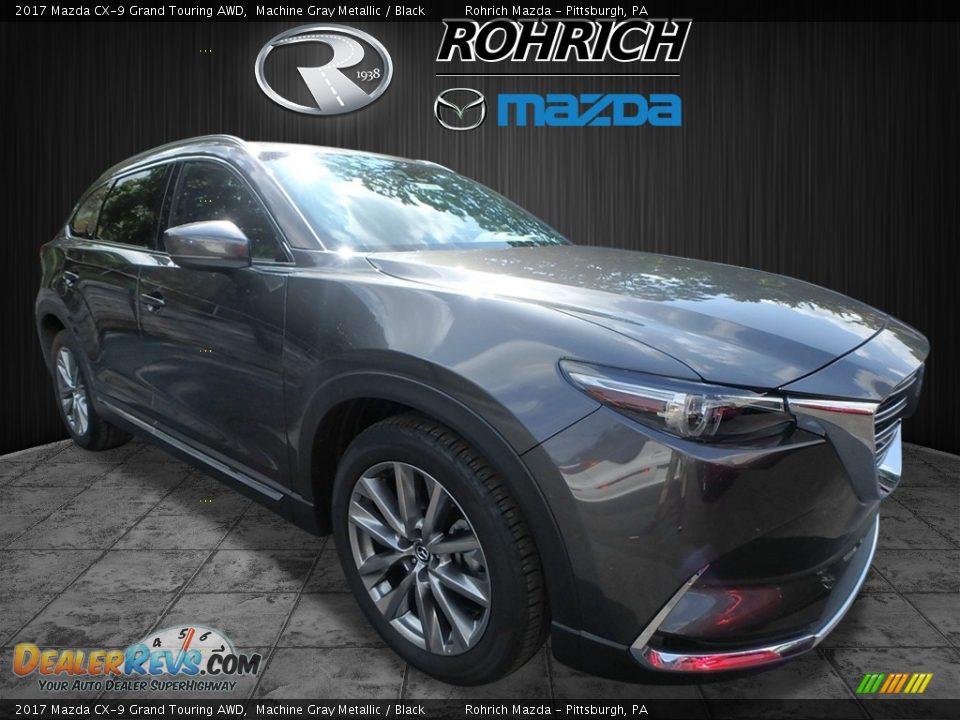 2017 Mazda CX-9 Grand Touring AWD Machine Gray Metallic / Black Photo #1