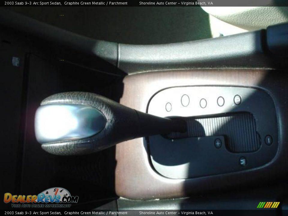 2003 Saab 9-3 Arc Sport Sedan Graphite Green Metallic / Parchment Photo #13