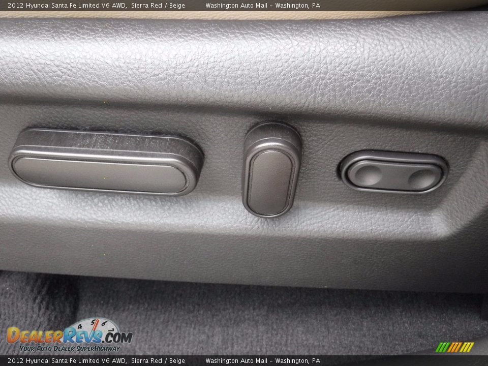 2012 Hyundai Santa Fe Limited V6 AWD Sierra Red / Beige Photo #18