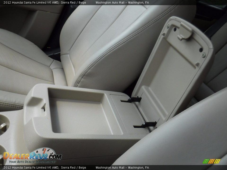 2012 Hyundai Santa Fe Limited V6 AWD Sierra Red / Beige Photo #24