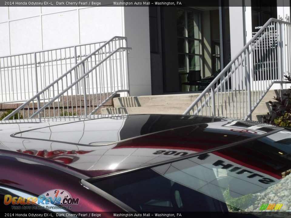 2014 Honda Odyssey EX-L Dark Cherry Pearl / Beige Photo #4