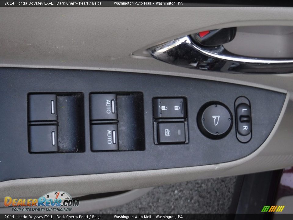 2014 Honda Odyssey EX-L Dark Cherry Pearl / Beige Photo #10