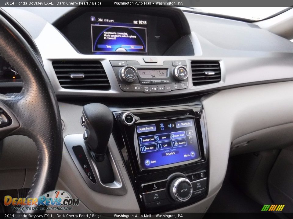 2014 Honda Odyssey EX-L Dark Cherry Pearl / Beige Photo #15