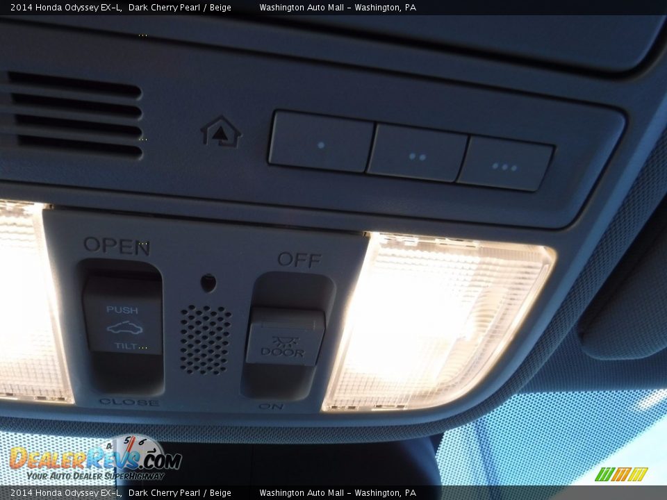 2014 Honda Odyssey EX-L Dark Cherry Pearl / Beige Photo #19
