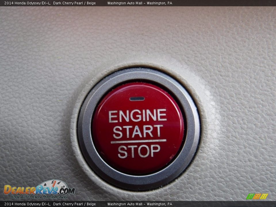 2014 Honda Odyssey EX-L Dark Cherry Pearl / Beige Photo #20