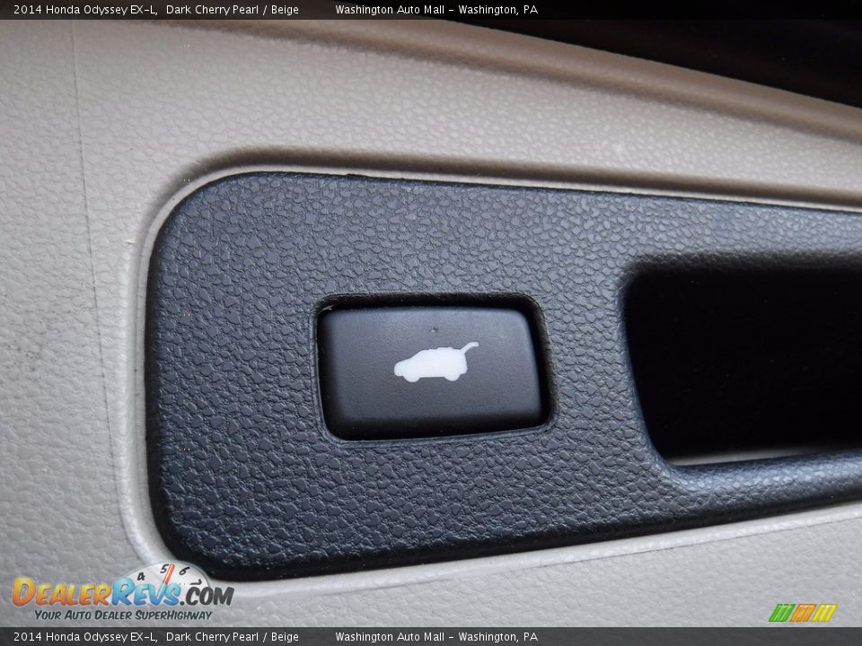 2014 Honda Odyssey EX-L Dark Cherry Pearl / Beige Photo #24