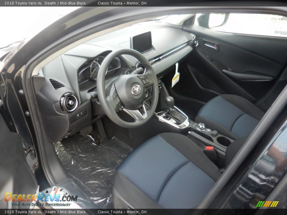 Mid-Blue Black Interior - 2018 Toyota Yaris iA  Photo #3