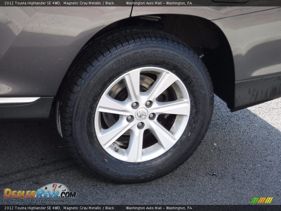2012 Toyota Highlander SE 4WD Magnetic Gray Metallic / Black Photo #7