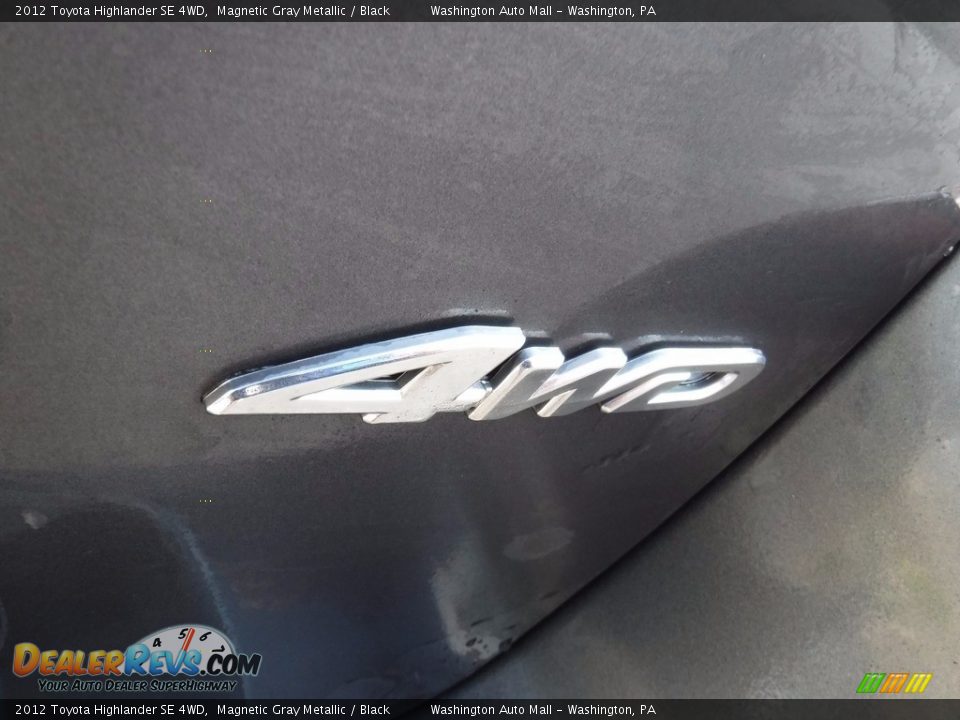 2012 Toyota Highlander SE 4WD Magnetic Gray Metallic / Black Photo #10