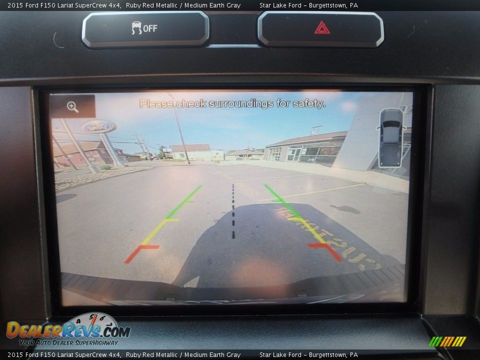2015 Ford F150 Lariat SuperCrew 4x4 Ruby Red Metallic / Medium Earth Gray Photo #18