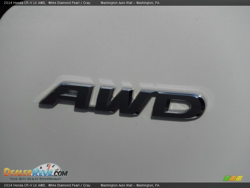 2014 Honda CR-V LX AWD White Diamond Pearl / Gray Photo #9