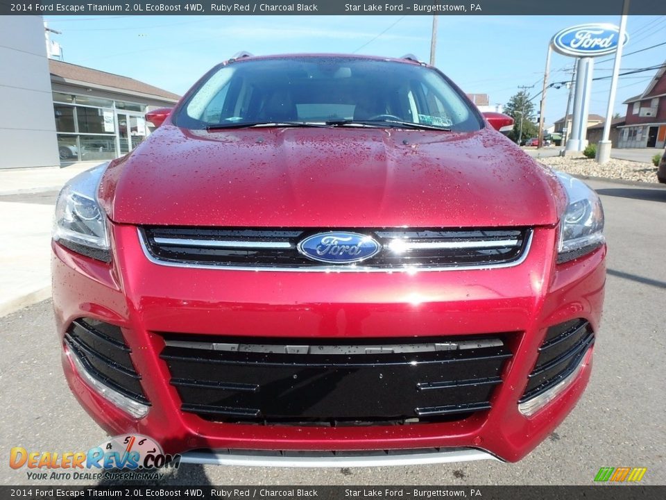 2014 Ford Escape Titanium 2.0L EcoBoost 4WD Ruby Red / Charcoal Black Photo #2