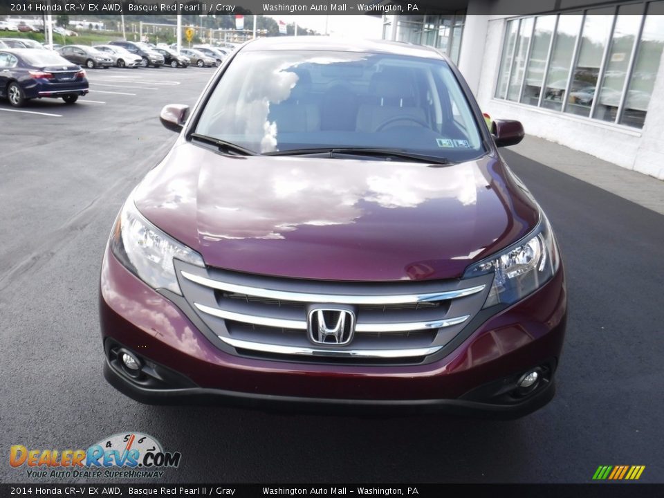 2014 Honda CR-V EX AWD Basque Red Pearl II / Gray Photo #5