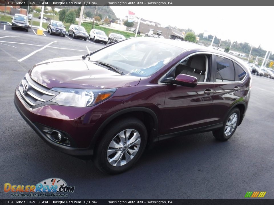 2014 Honda CR-V EX AWD Basque Red Pearl II / Gray Photo #6
