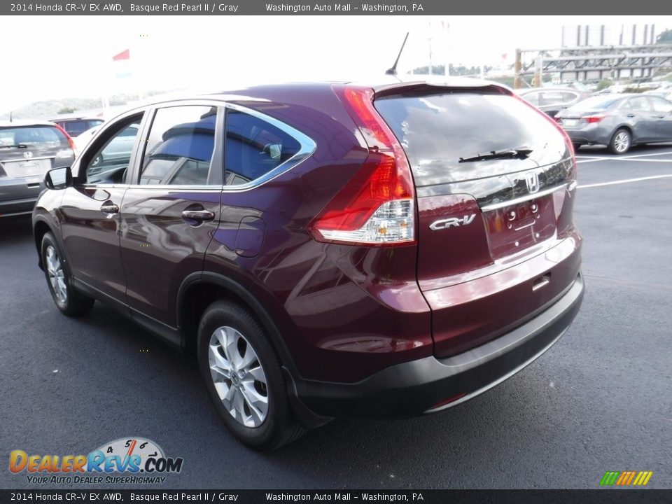 2014 Honda CR-V EX AWD Basque Red Pearl II / Gray Photo #8