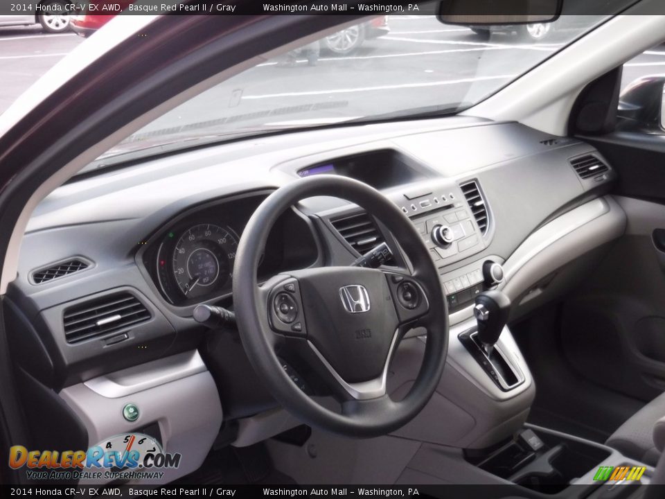 2014 Honda CR-V EX AWD Basque Red Pearl II / Gray Photo #12