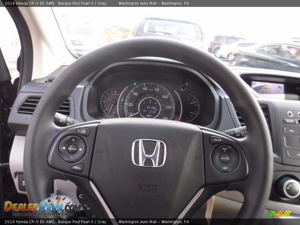 2014 Honda CR-V EX AWD Basque Red Pearl II / Gray Photo #19