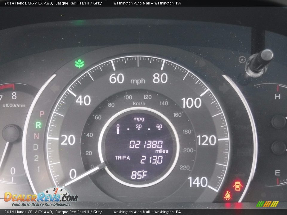 2014 Honda CR-V EX AWD Basque Red Pearl II / Gray Photo #25