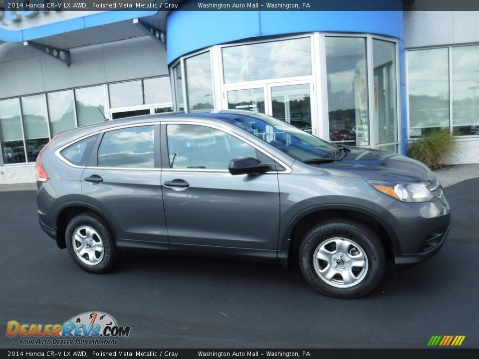 2014 Honda CR-V LX AWD Polished Metal Metallic / Gray Photo #2