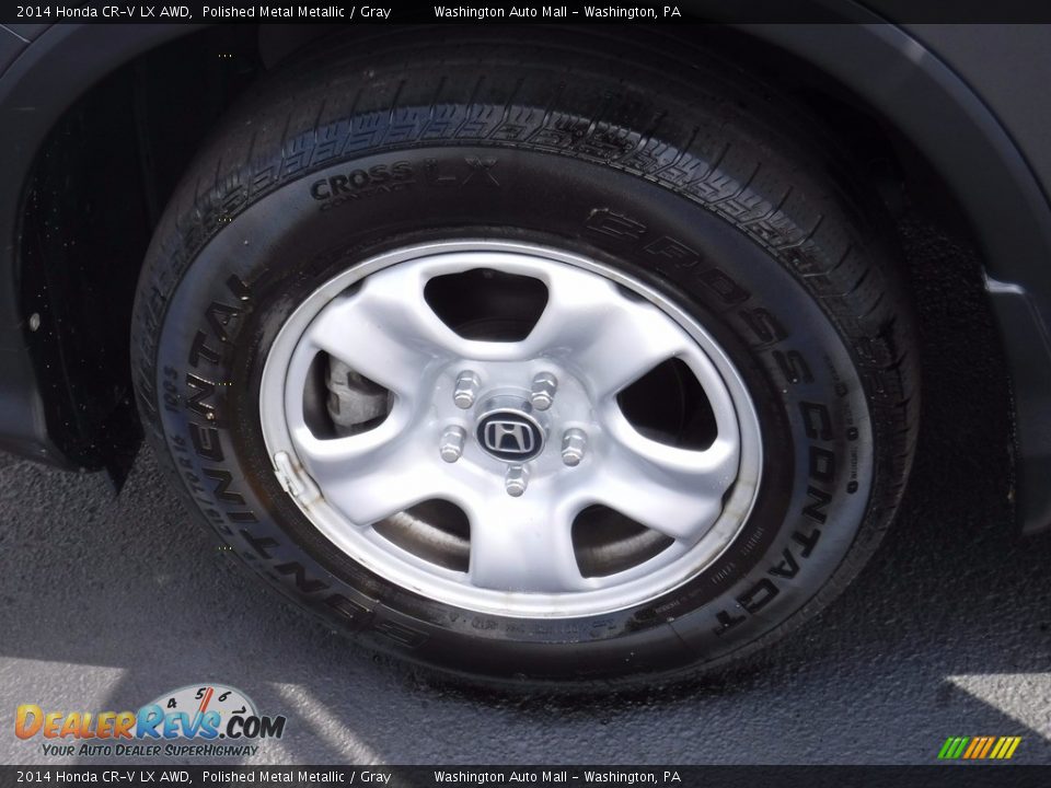 2014 Honda CR-V LX AWD Polished Metal Metallic / Gray Photo #3