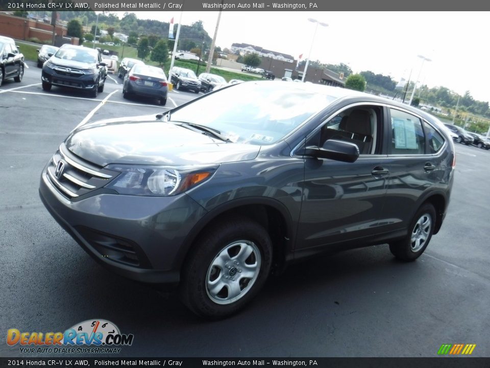 2014 Honda CR-V LX AWD Polished Metal Metallic / Gray Photo #5