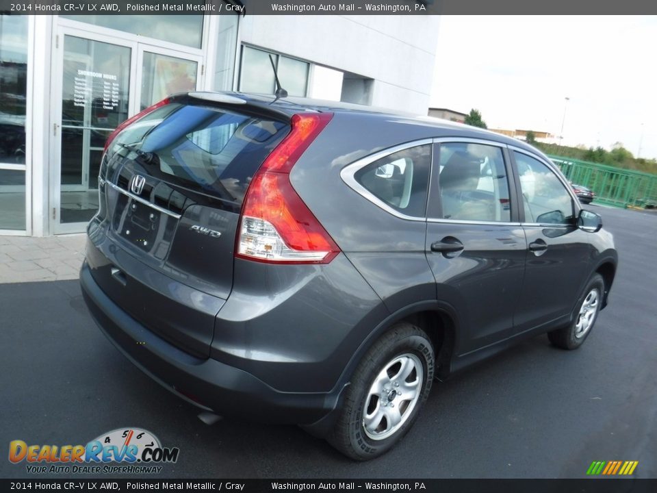 2014 Honda CR-V LX AWD Polished Metal Metallic / Gray Photo #8