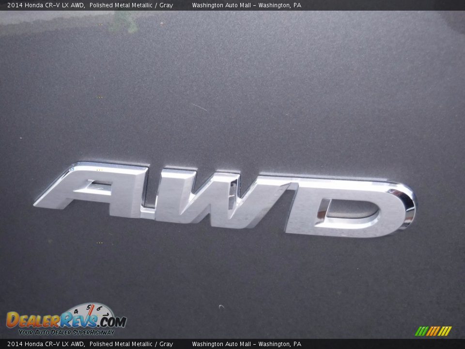 2014 Honda CR-V LX AWD Polished Metal Metallic / Gray Photo #9