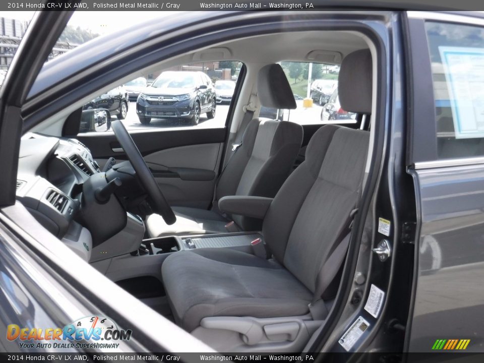 2014 Honda CR-V LX AWD Polished Metal Metallic / Gray Photo #12