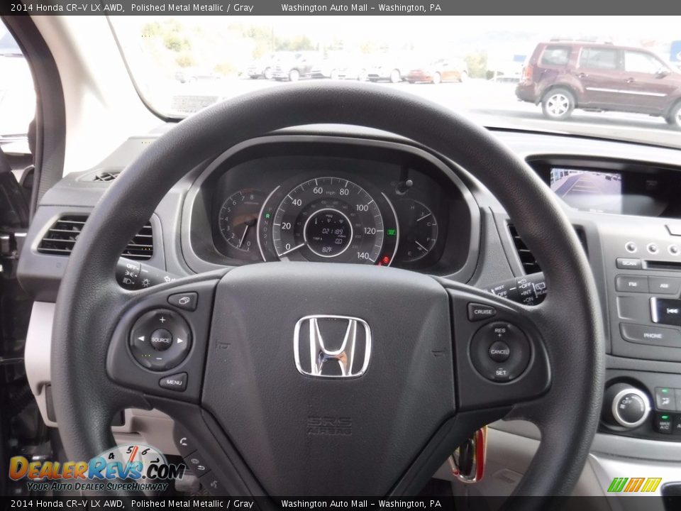 2014 Honda CR-V LX AWD Polished Metal Metallic / Gray Photo #17