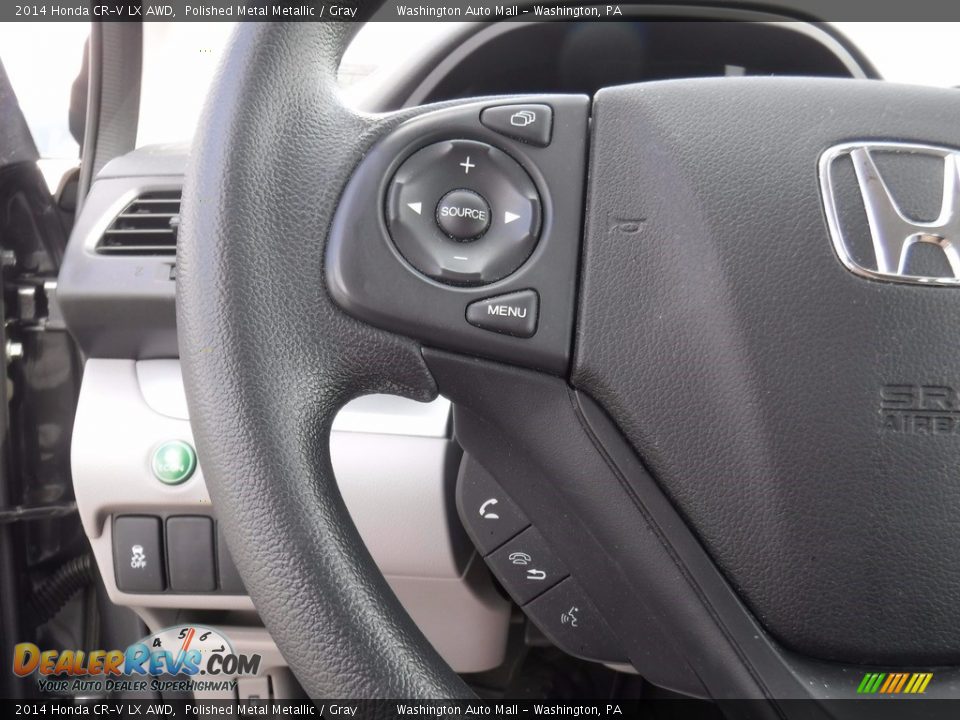 2014 Honda CR-V LX AWD Polished Metal Metallic / Gray Photo #18