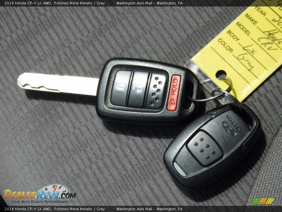 2014 Honda CR-V LX AWD Polished Metal Metallic / Gray Photo #23
