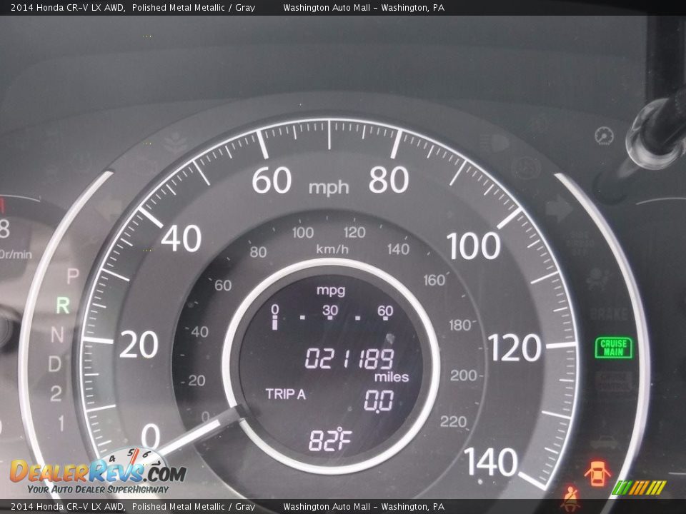 2014 Honda CR-V LX AWD Polished Metal Metallic / Gray Photo #25