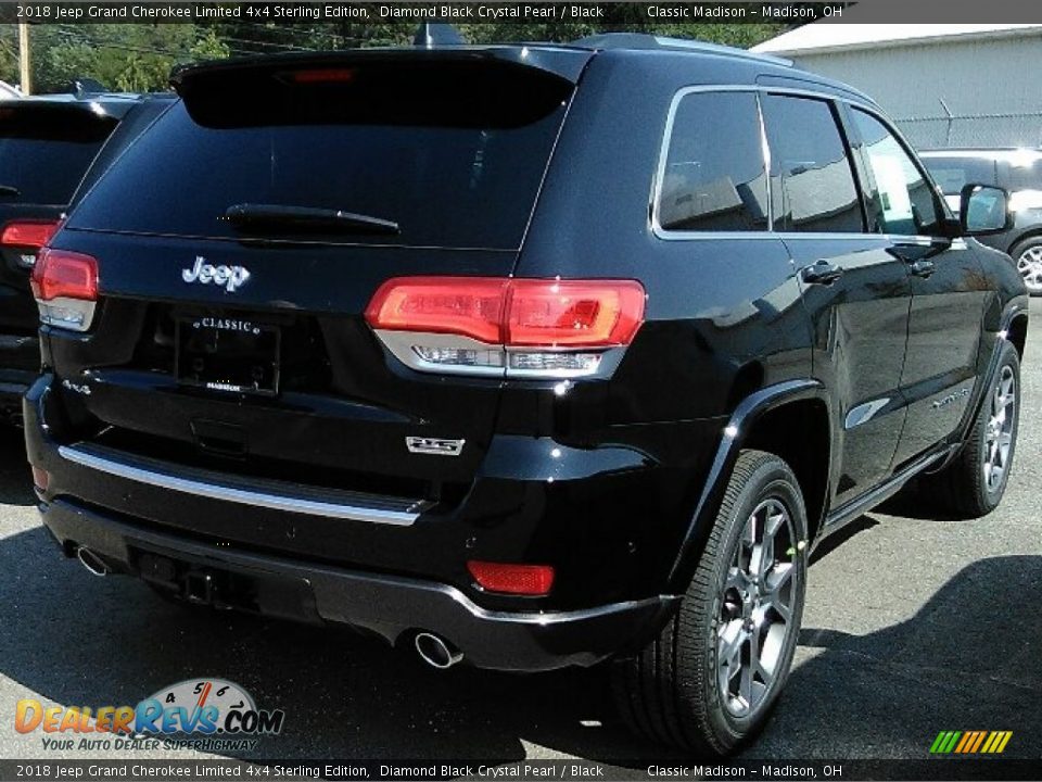 2018 Jeep Grand Cherokee Limited 4x4 Sterling Edition Diamond Black Crystal Pearl / Black Photo #2