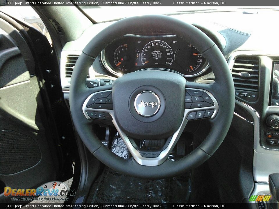 2018 Jeep Grand Cherokee Limited 4x4 Sterling Edition Diamond Black Crystal Pearl / Black Photo #7