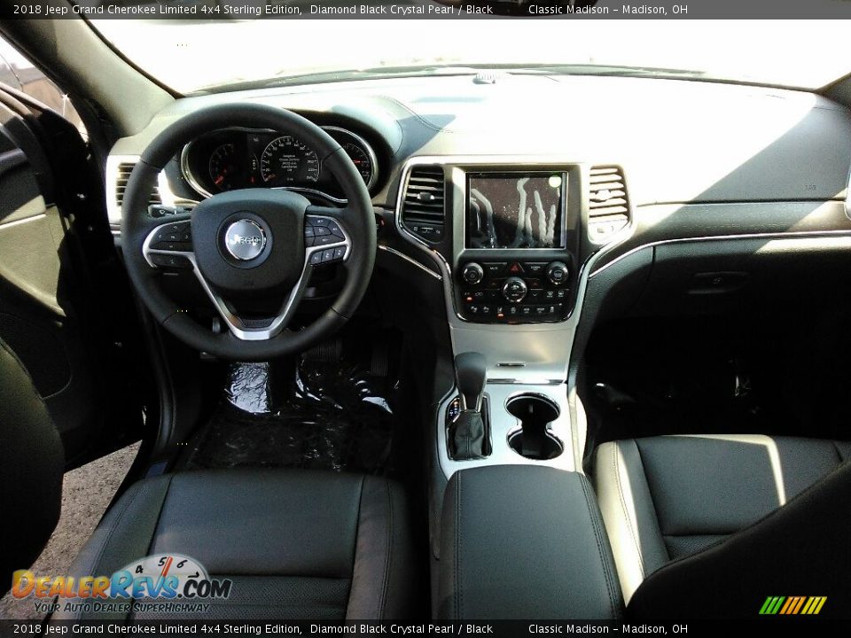 2018 Jeep Grand Cherokee Limited 4x4 Sterling Edition Diamond Black Crystal Pearl / Black Photo #8