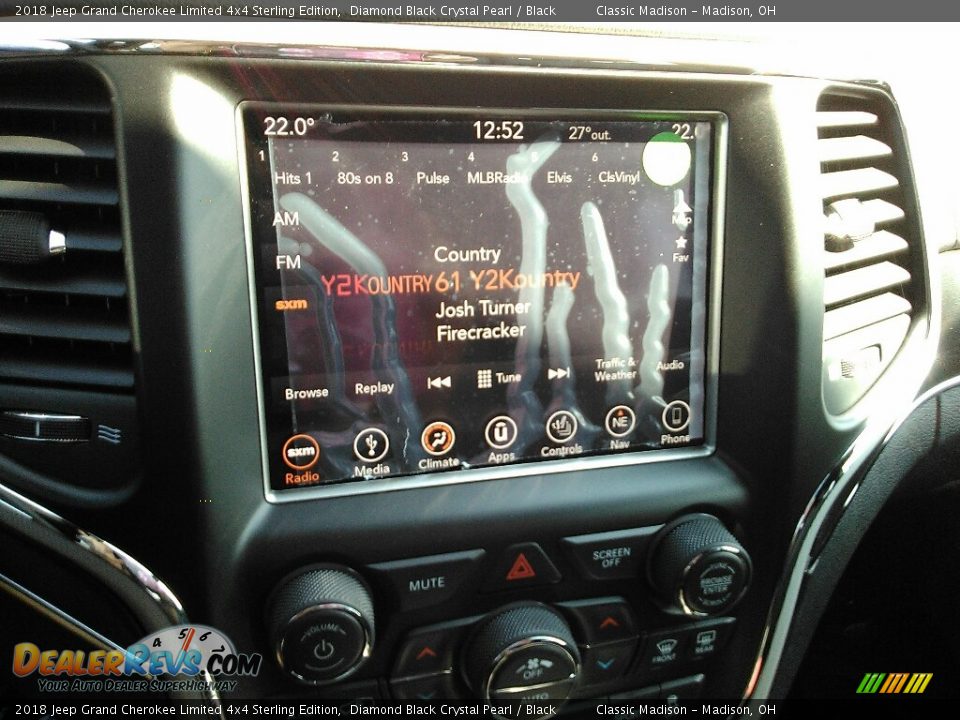 2018 Jeep Grand Cherokee Limited 4x4 Sterling Edition Diamond Black Crystal Pearl / Black Photo #16