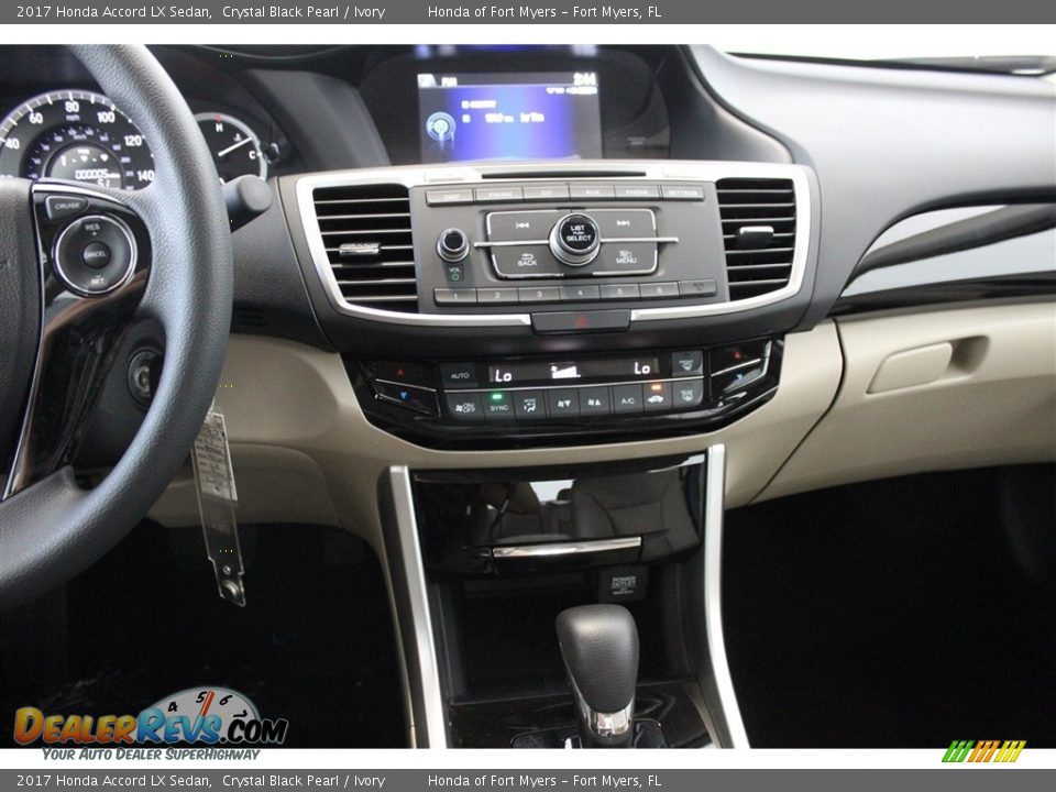 2017 Honda Accord LX Sedan Crystal Black Pearl / Ivory Photo #15