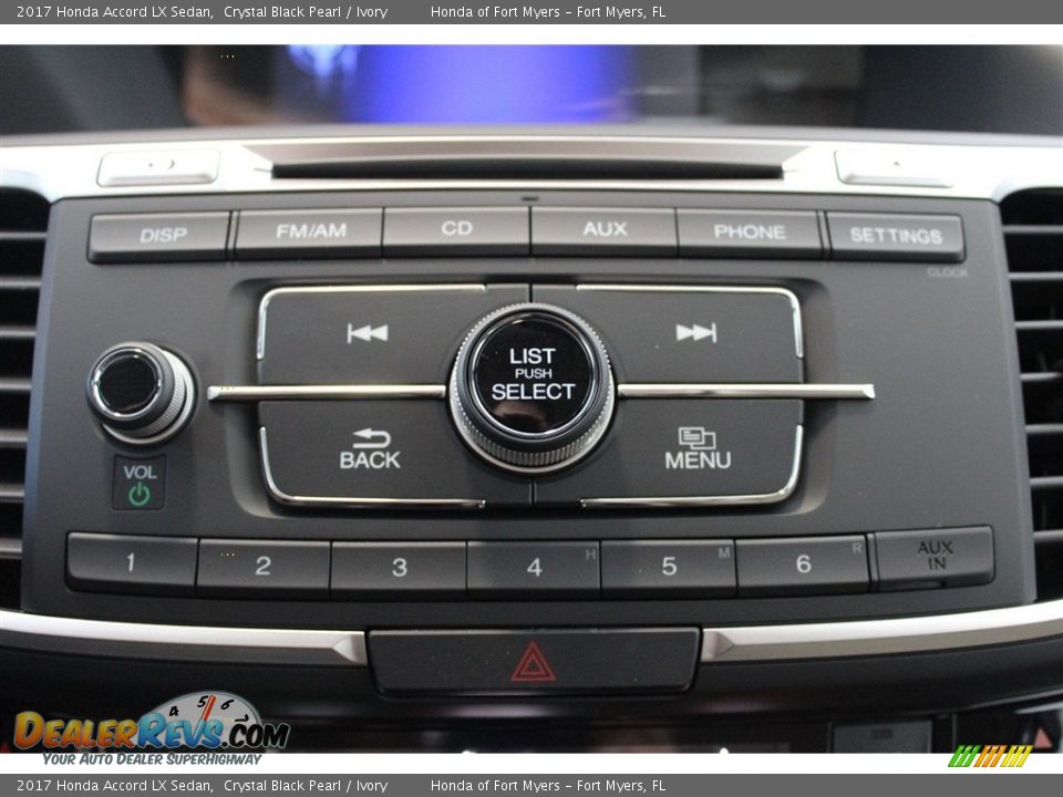 2017 Honda Accord LX Sedan Crystal Black Pearl / Ivory Photo #17
