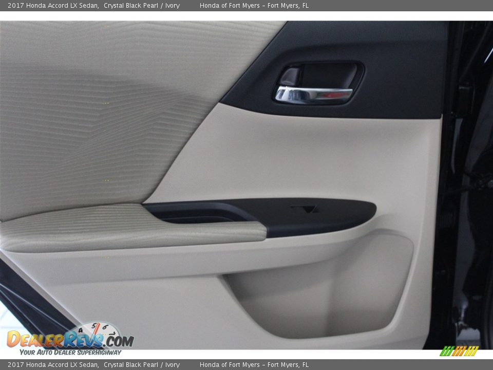 2017 Honda Accord LX Sedan Crystal Black Pearl / Ivory Photo #22